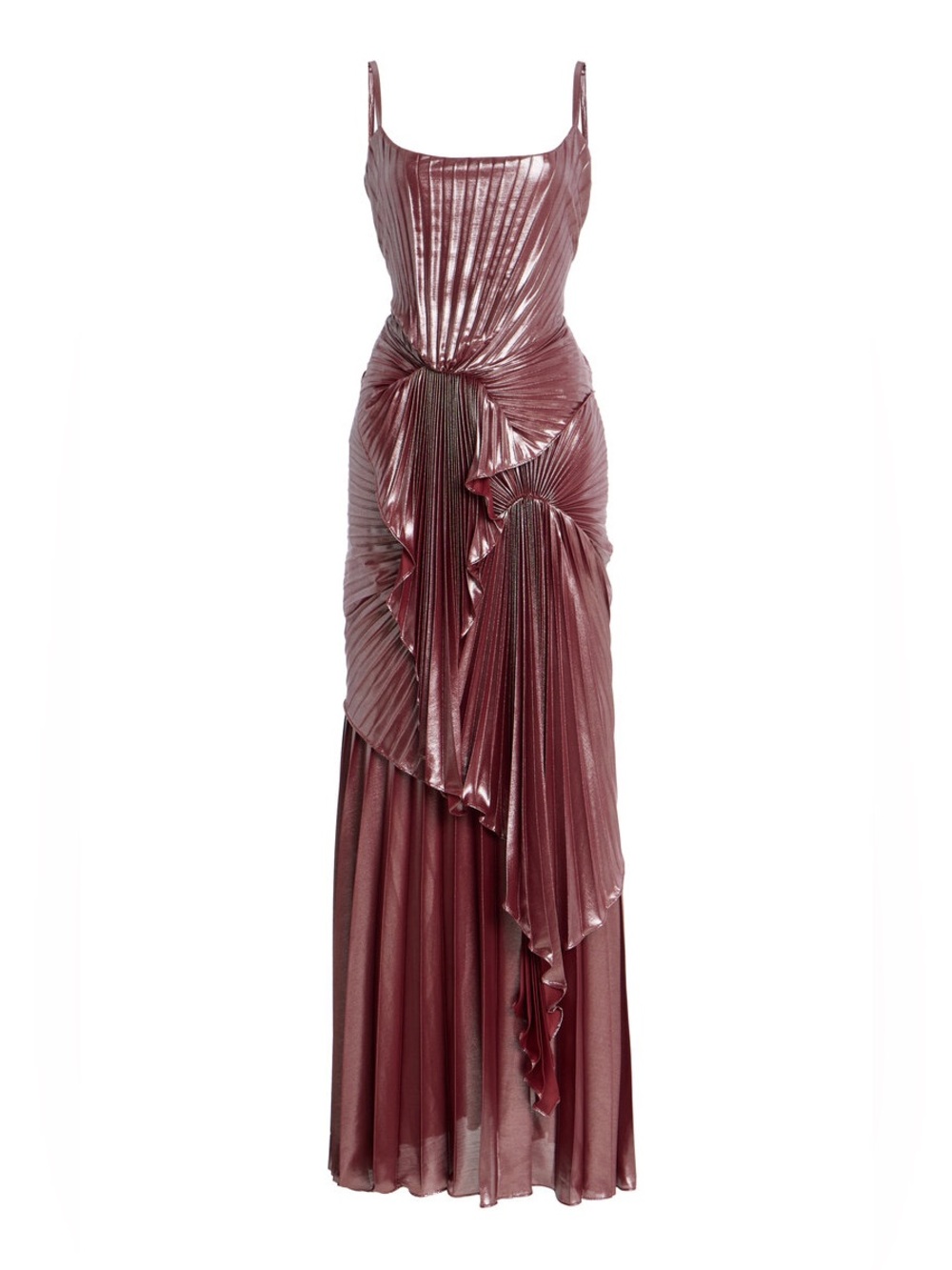 GEORGIA HARDINGE Torrent Lamé Maxi Dress Size: 2